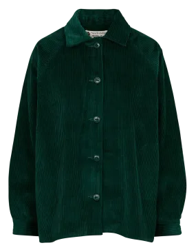HARRIS WILSON FRANCESCA - Cazadora de algodón con cuello clásico en verde