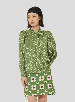 TARA JARMON CANDY - Camisa recta de viscosa estampada en verde