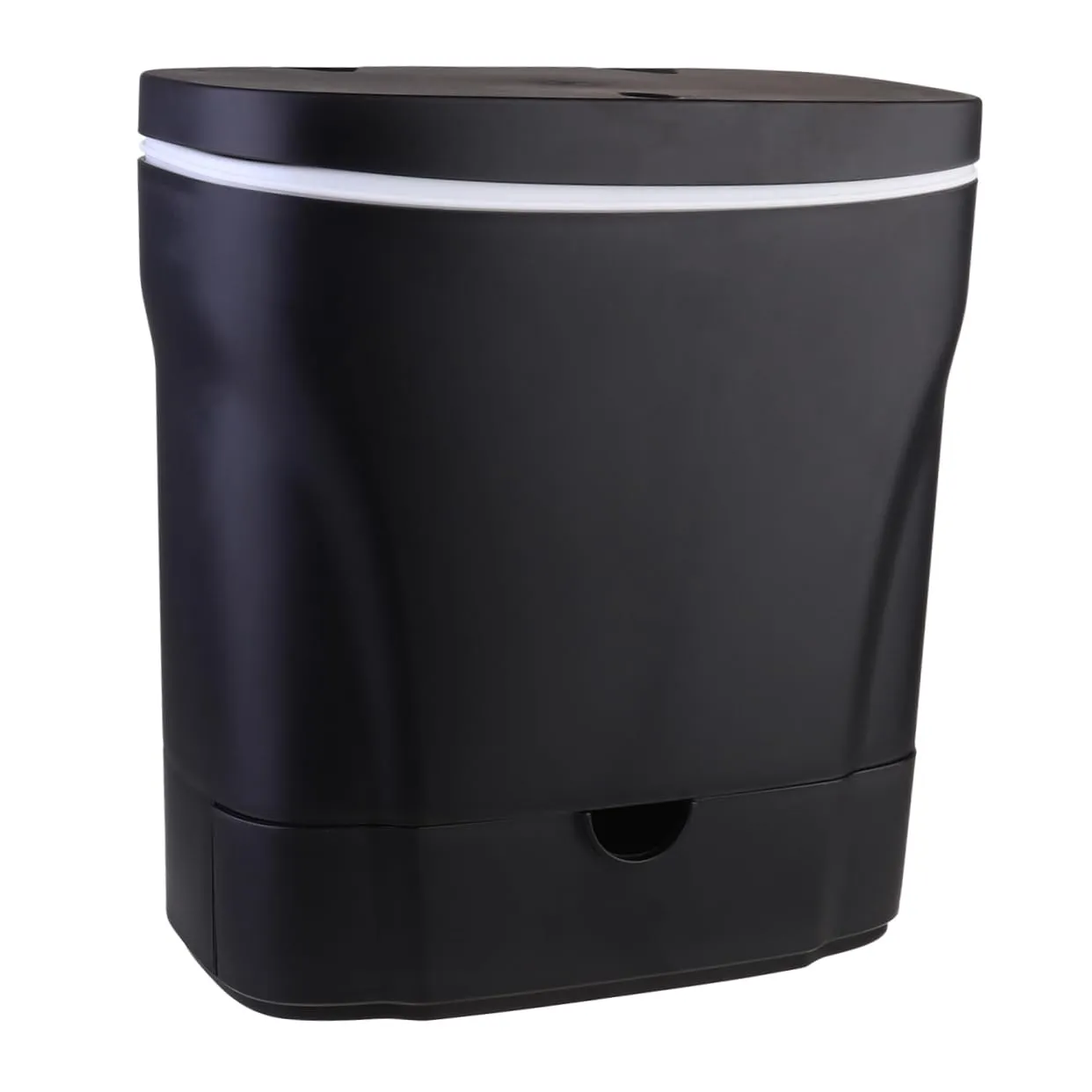 ULTECHNOVO Cubo de Basura Montado en El Vehículo Tapa del Cubo de Basura Contenedor de Residuos para Automóvil Caja de Almacenam