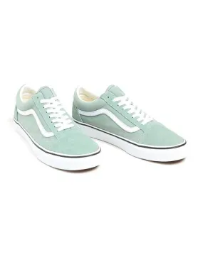 Zapatillas old skool color theory verde claro de mujer